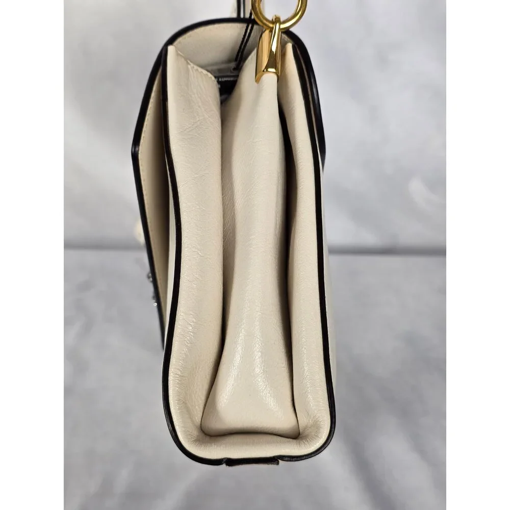Gucci Crystal Animalier Shoulder Bag in Off-White Leather - Picture 6 of 11